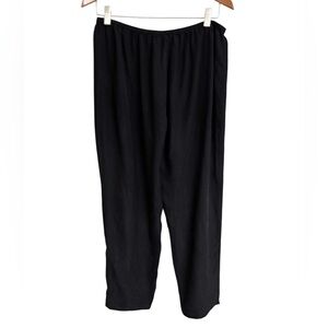 Citron Santa Monica 100% Silk Black pant Sz L